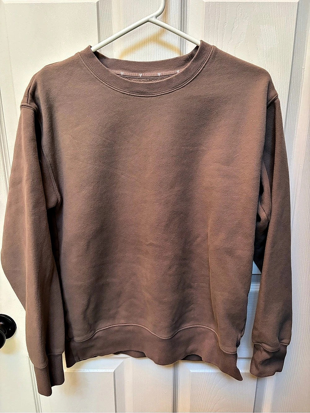 Tna Cozy Fleece Perfect Crew Sweatshirt Brown Medium